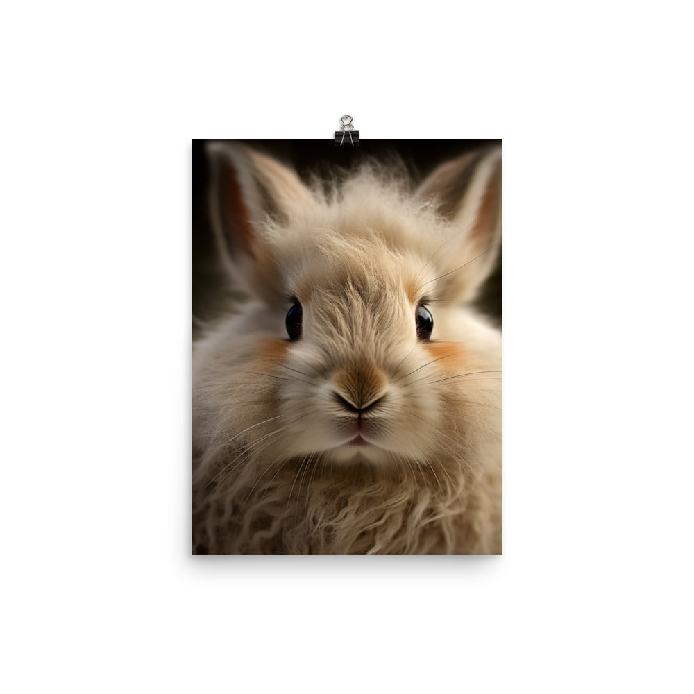 Charming Jersey Wooly Bunny Photo paper poster - PosterfyAI.com