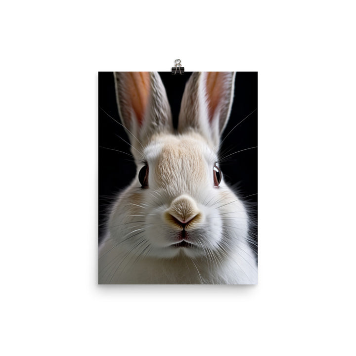 Charming Californian Bunny Photo paper poster - PosterfyAI.com