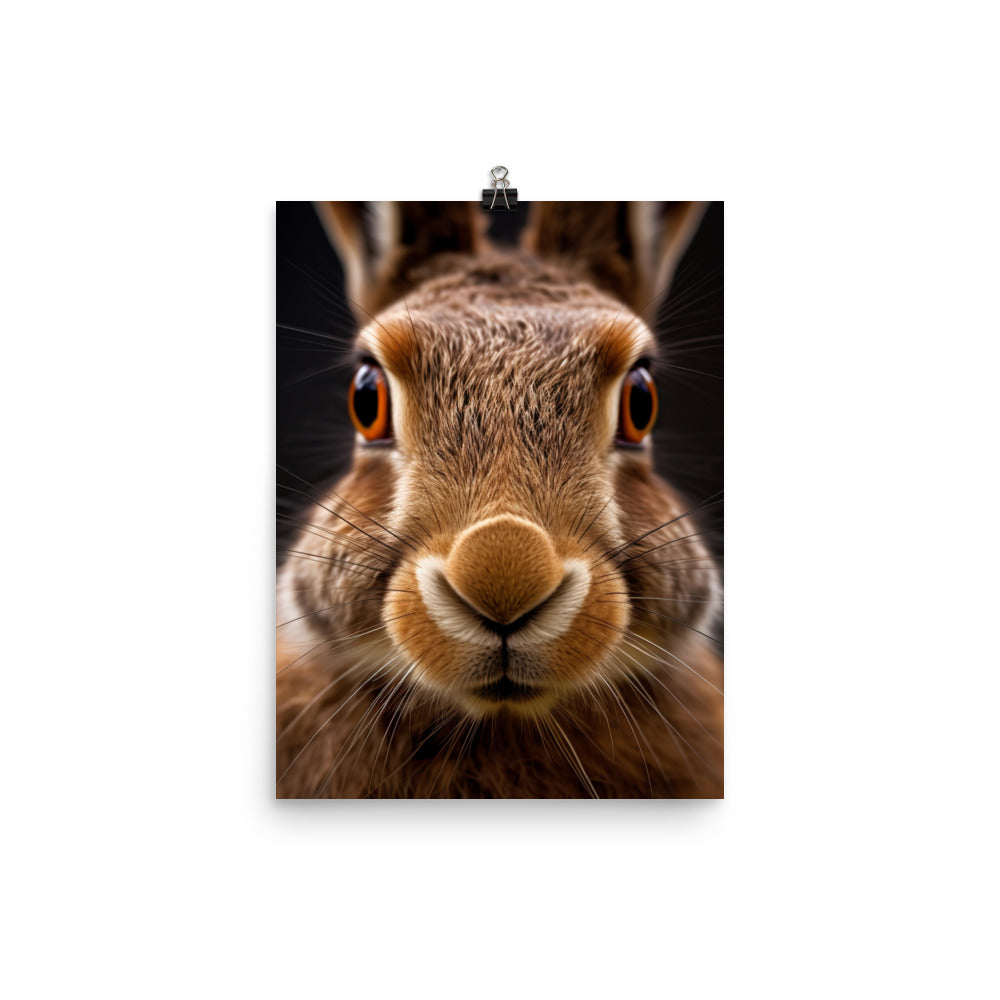 Charming Belgian Hare Photo paper poster - PosterfyAI.com