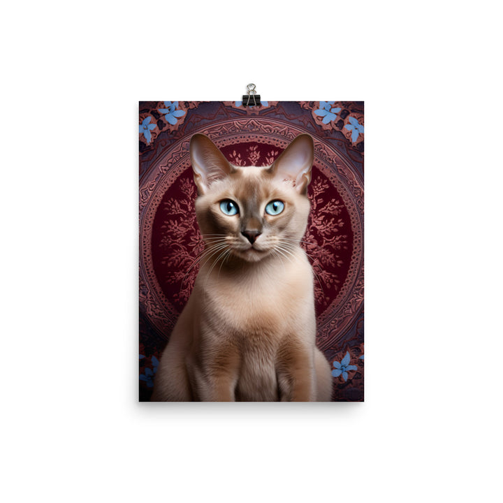 Luxurious Coat of Tonkinese Cat Photo paper poster - PosterfyAI.com