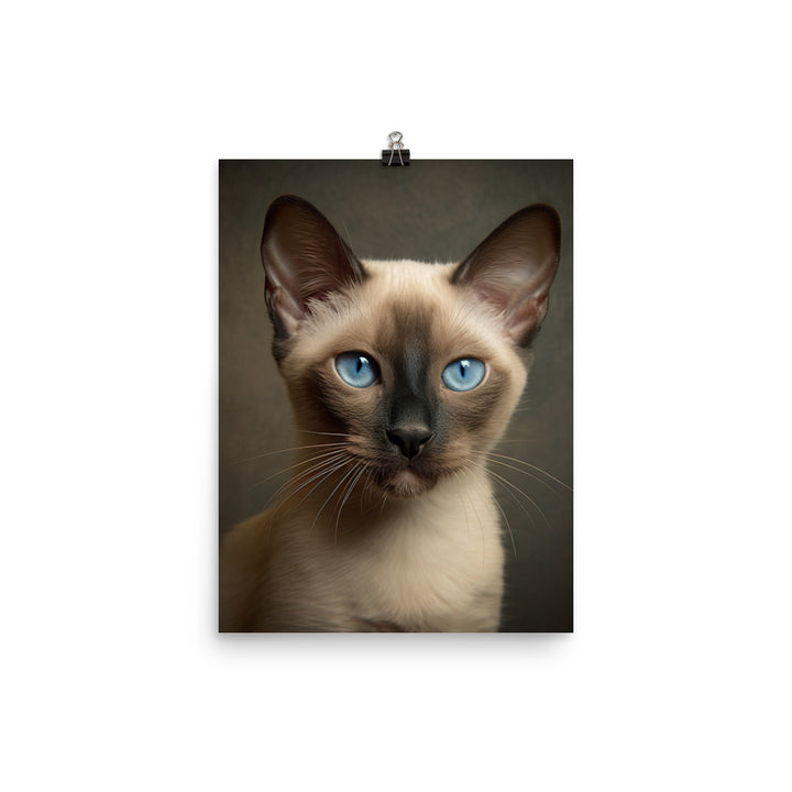 Charm of Tonkinese Kitten Photo paper poster - PosterfyAI.com