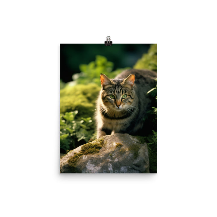 Natural Beauty of Manx Cat Photo paper poster - PosterfyAI.com