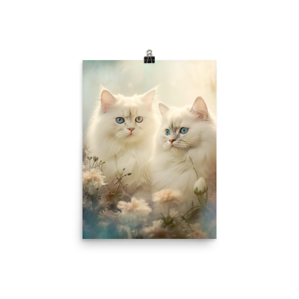 Serene World of Himalayan Kittens Photo paper poster - PosterfyAI.com