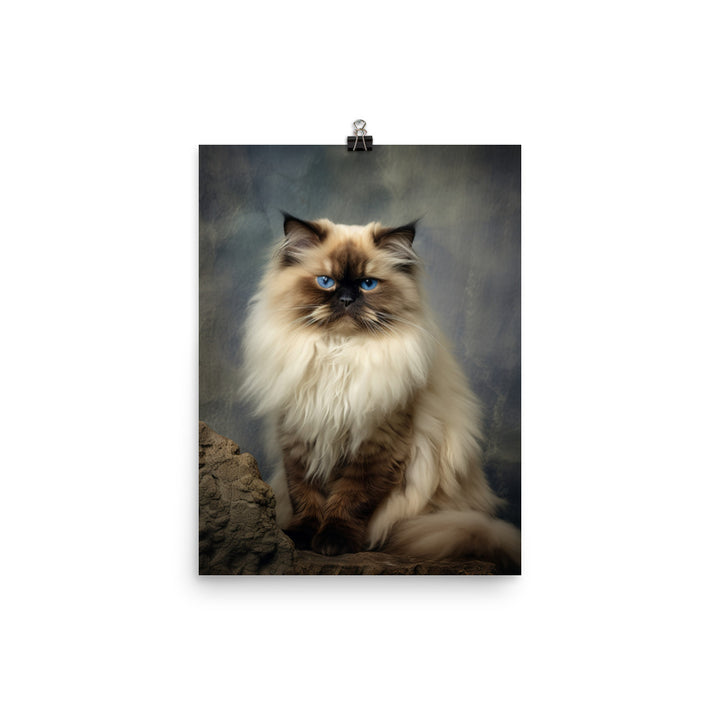 Playful Nature of Himalayan Cat Photo paper poster - PosterfyAI.com