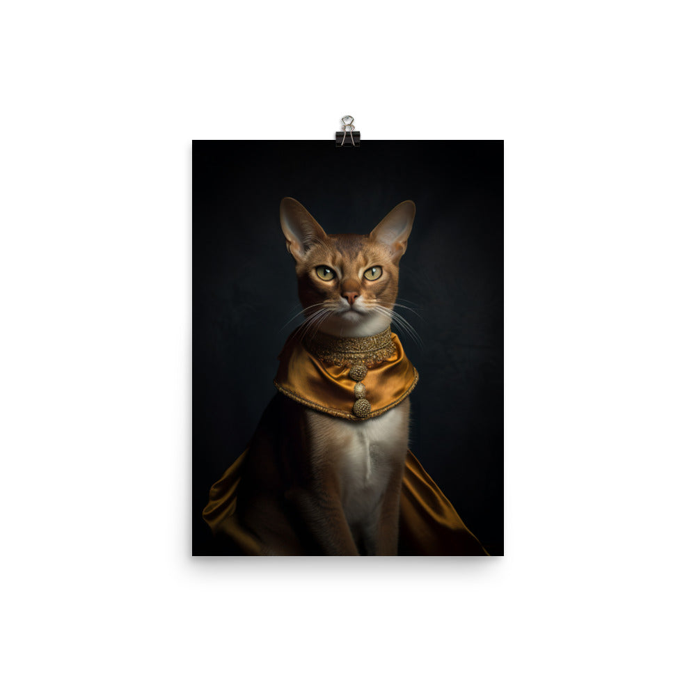 Abyssinian Cat Photo paper poster - PosterfyAI.com