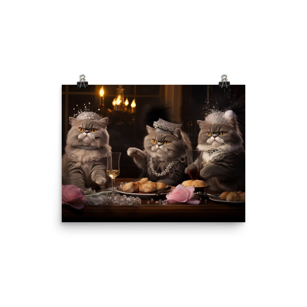 Exotic Shorthair Photo paper poster - PosterfyAI.com