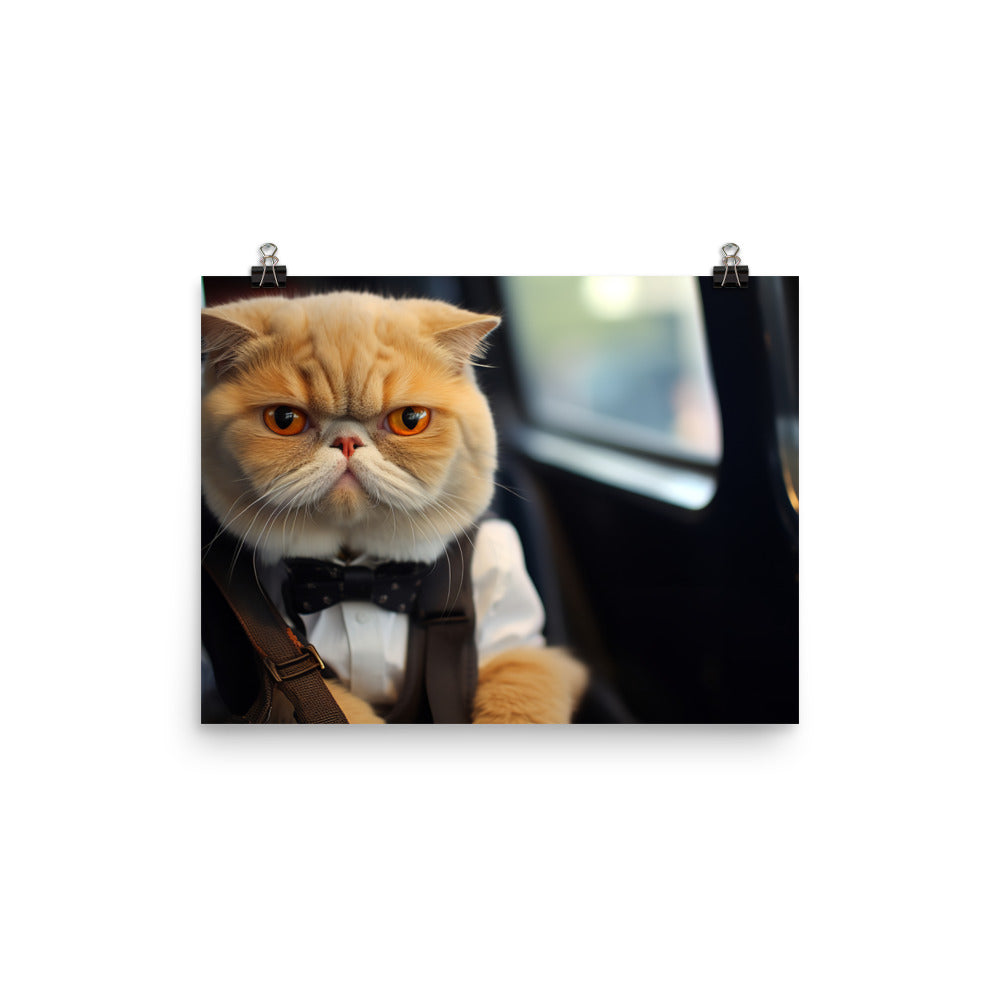 Exotic Shorthair Transit Operator Photo paper poster - PosterfyAI.com