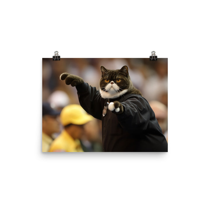 Exotic Shorthair Referee Photo paper poster - PosterfyAI.com