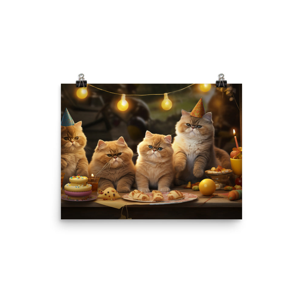 Exotic Shorthair Photo paper poster - PosterfyAI.com