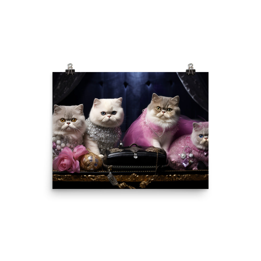 Exotic Shorthair Photo paper poster - PosterfyAI.com