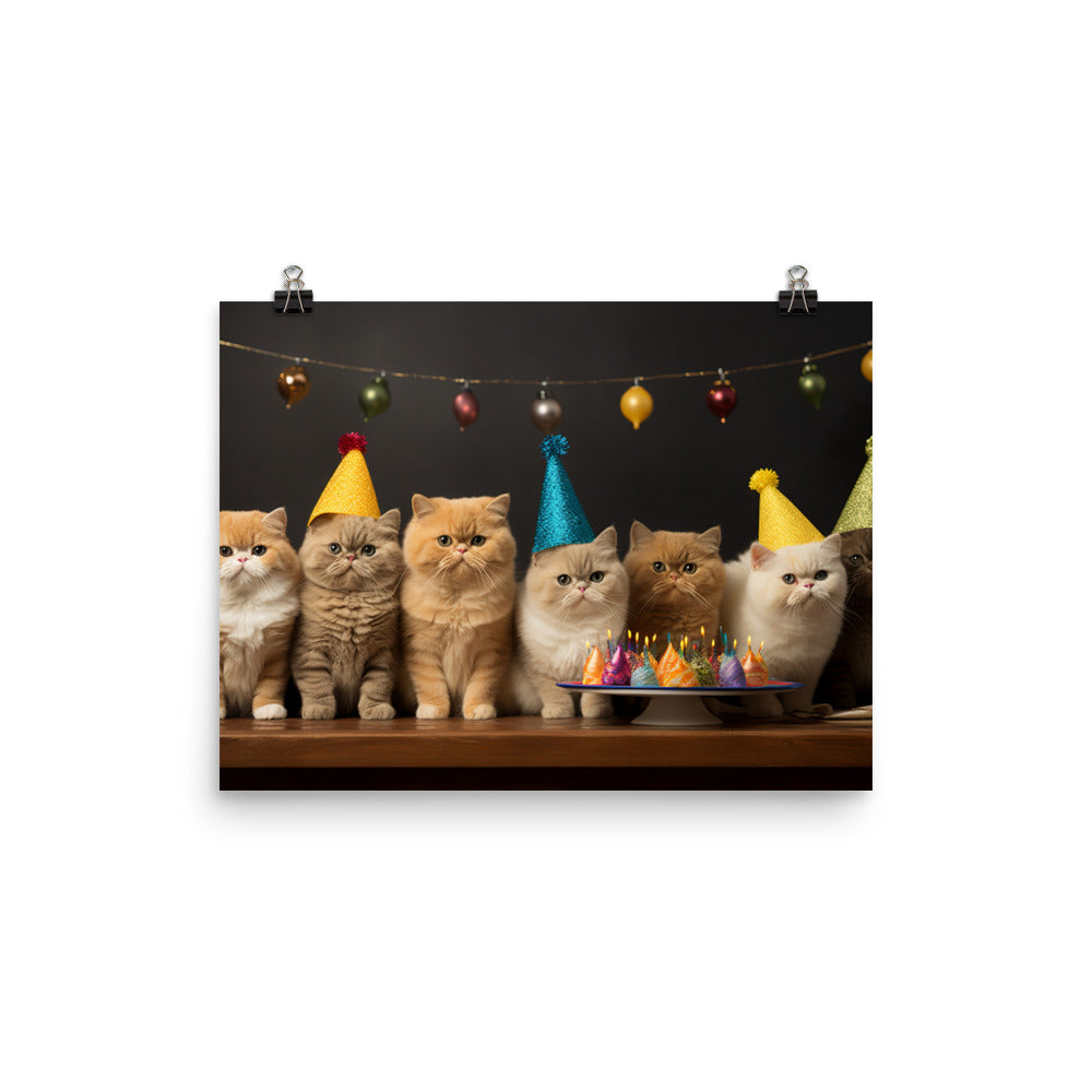 Exotic Shorthair Photo paper poster - PosterfyAI.com