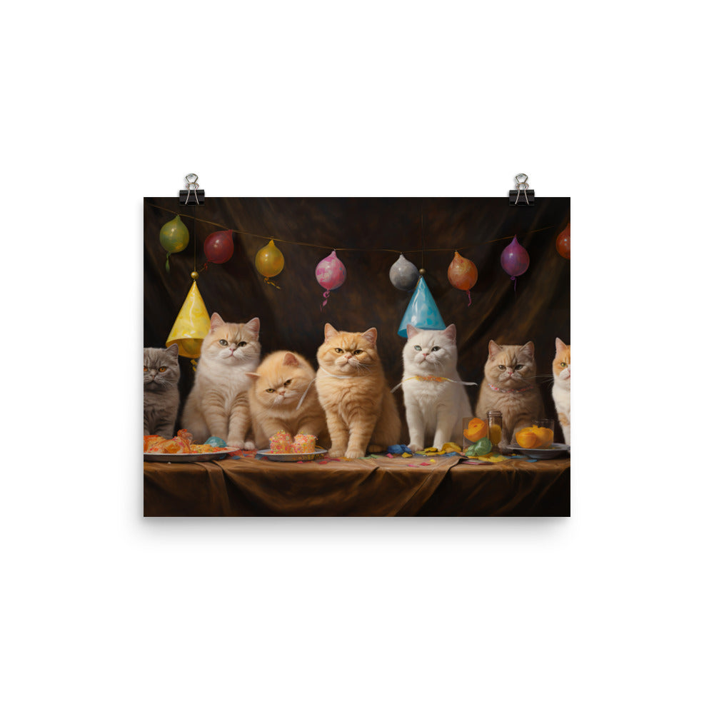 Exotic Shorthair Photo paper poster - PosterfyAI.com