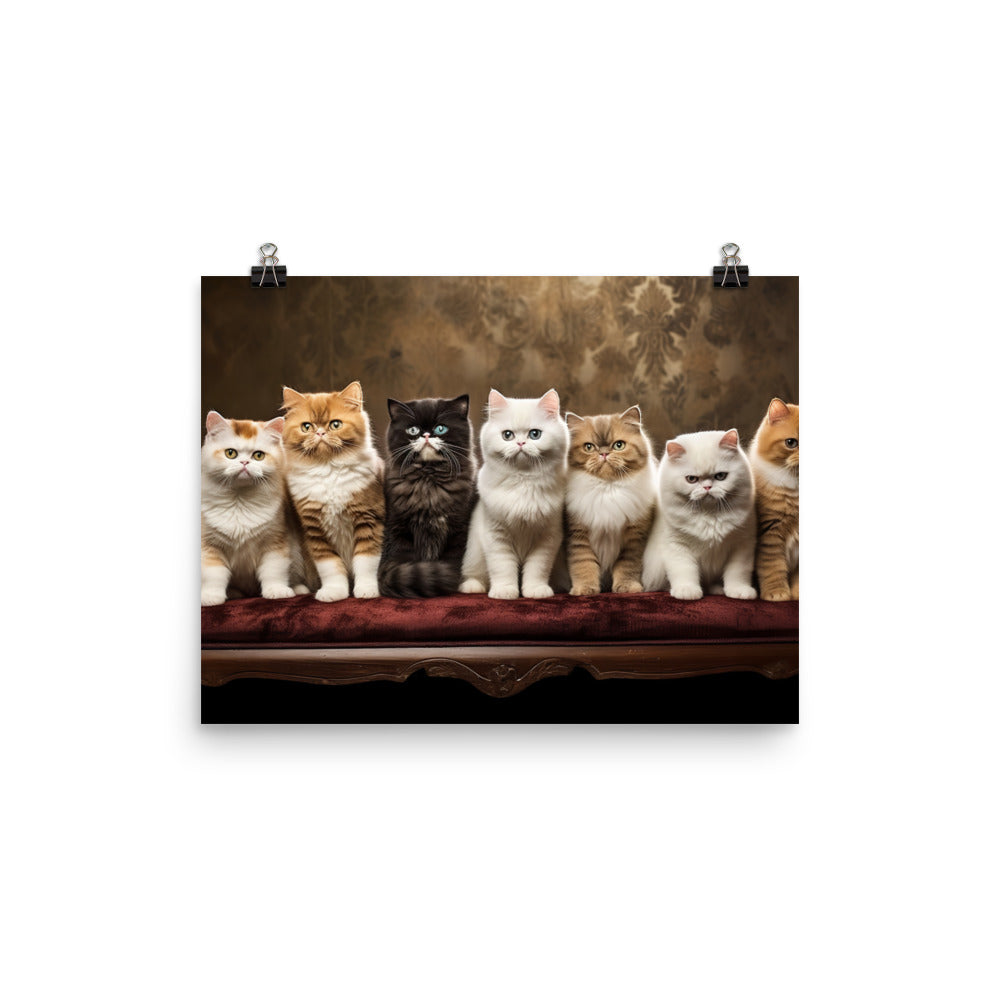 Exotic Shorthair Photo paper poster - PosterfyAI.com