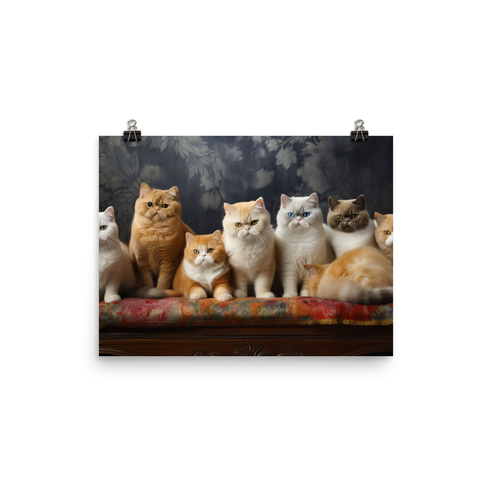 Exotic Shorthair Photo paper poster - PosterfyAI.com