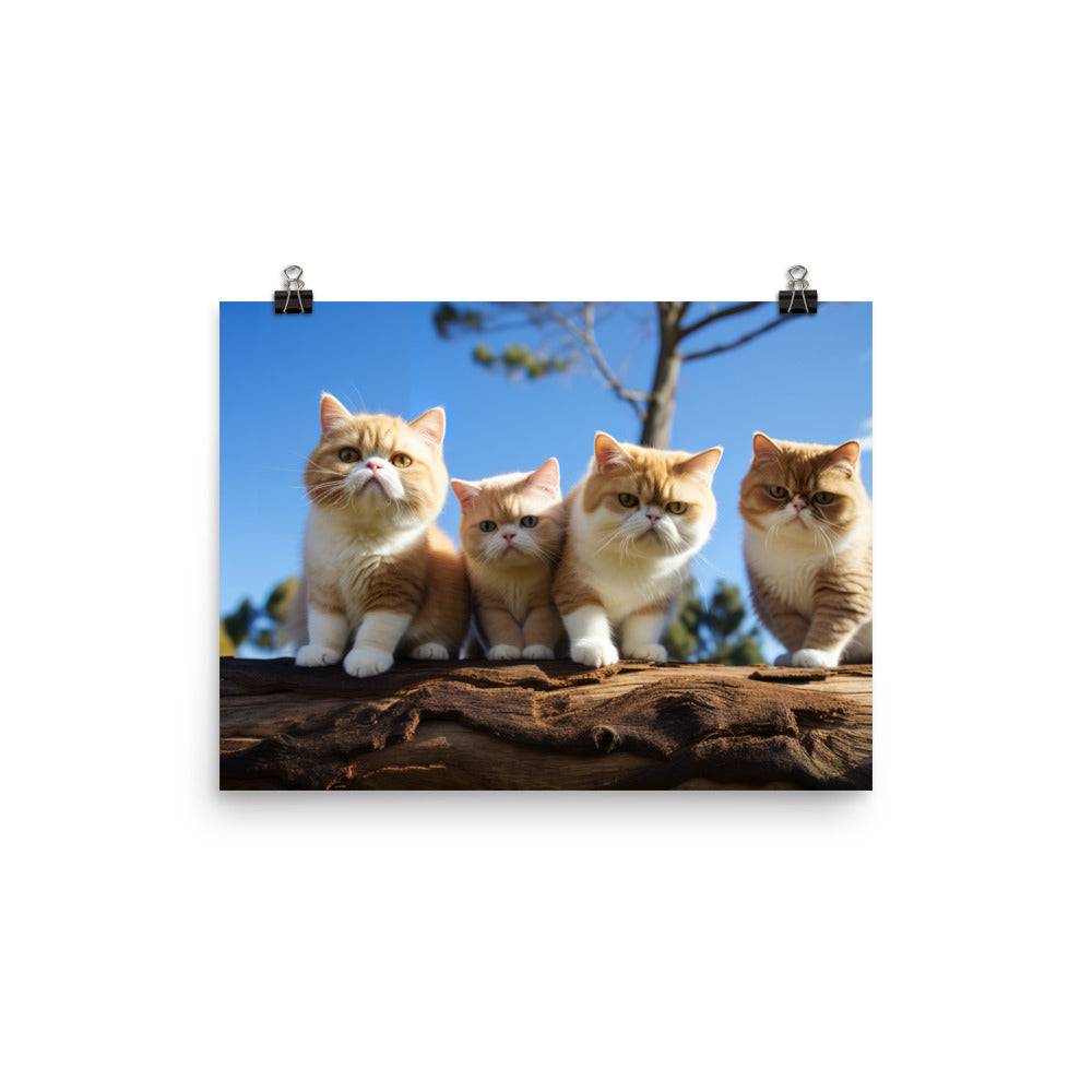 Exotic Shorthair Photo paper poster - PosterfyAI.com