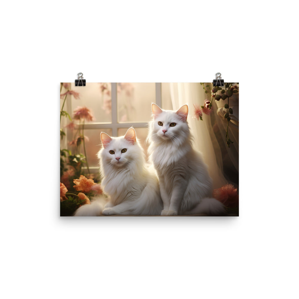 Turkish Van Photo paper poster - PosterfyAI.com