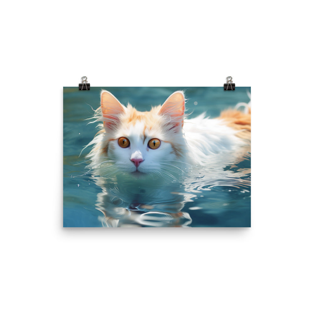 Turkish Van Photo paper poster - PosterfyAI.com