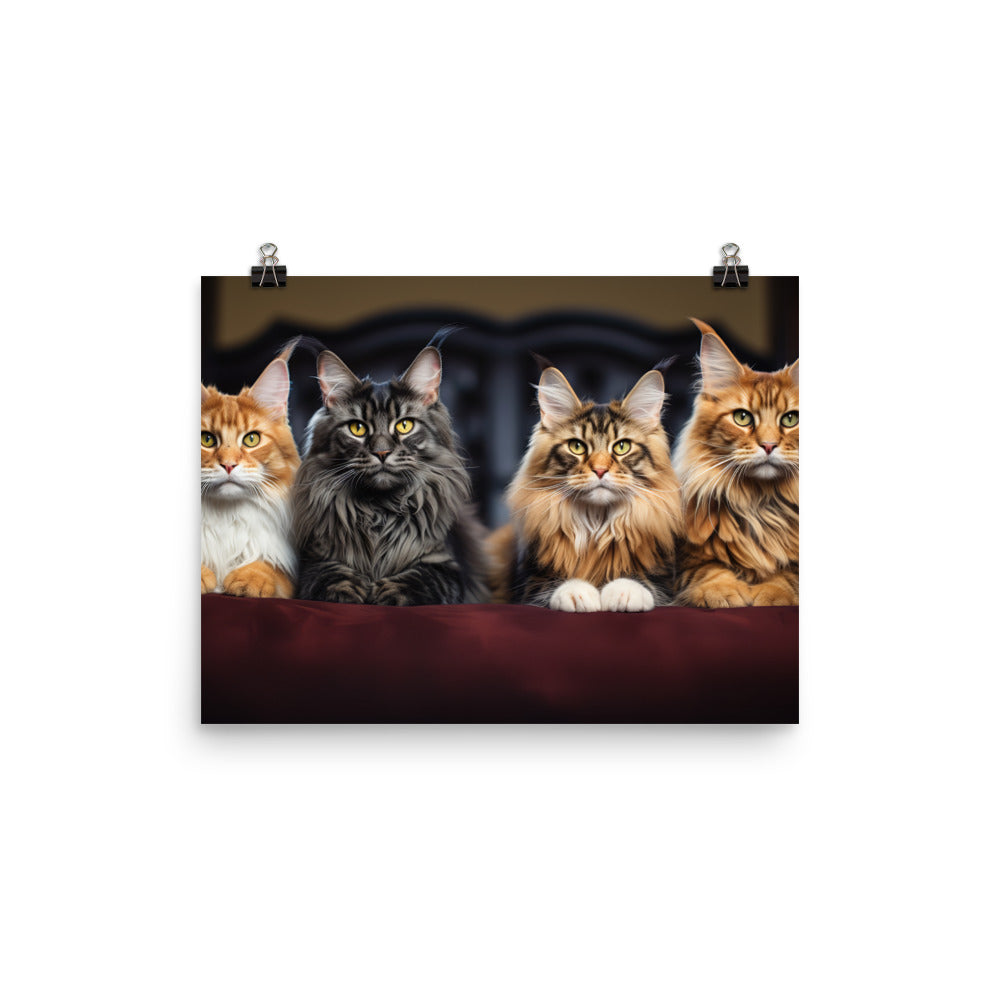 Maine Coon Photo paper poster - PosterfyAI.com