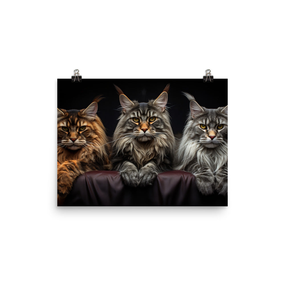 Maine Coon Photo paper poster - PosterfyAI.com