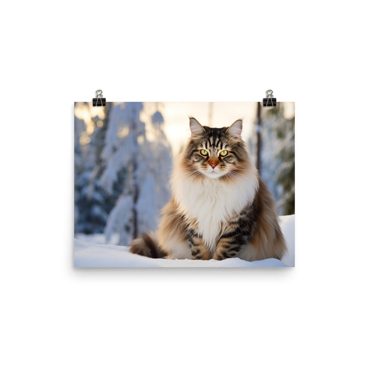 Norwegian Forest Photo paper poster - PosterfyAI.com