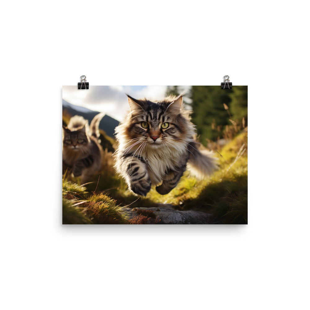 Norwegian Forest Photo paper poster - PosterfyAI.com