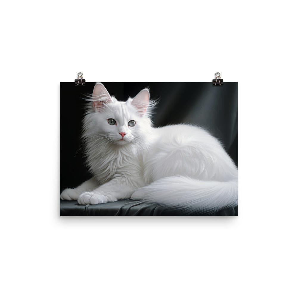 Turkish Angora Photo paper poster - PosterfyAI.com