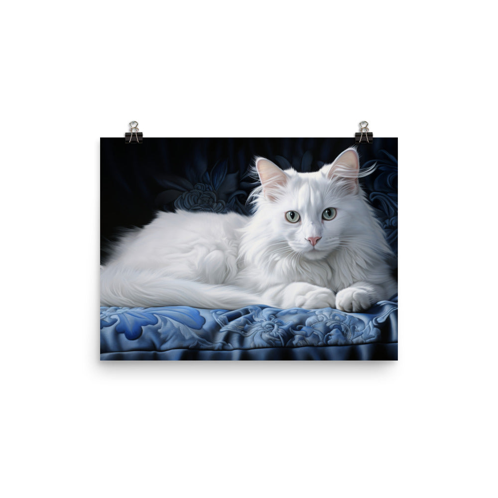 Turkish Angora Photo paper poster - PosterfyAI.com