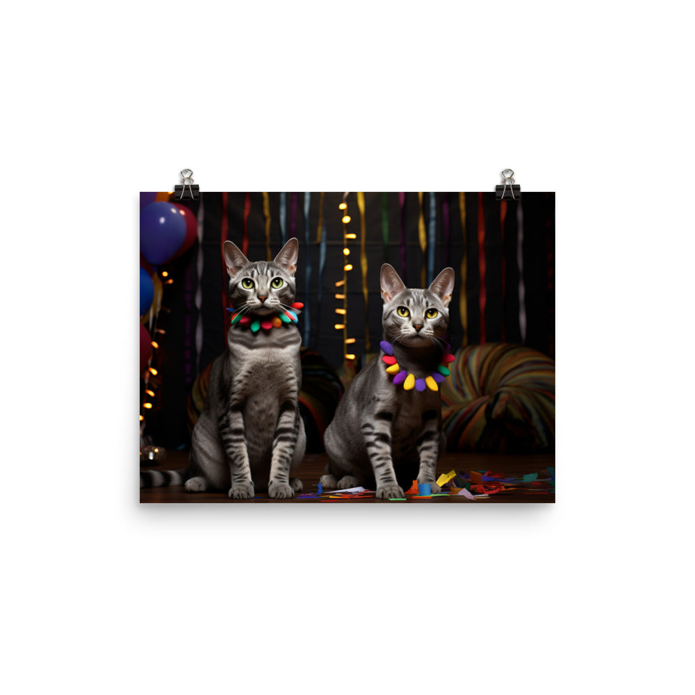 Egyptian Mau Photo paper poster - PosterfyAI.com