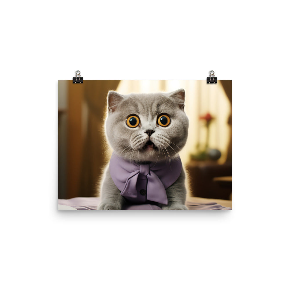 Scottish Fold Photo paper poster - PosterfyAI.com