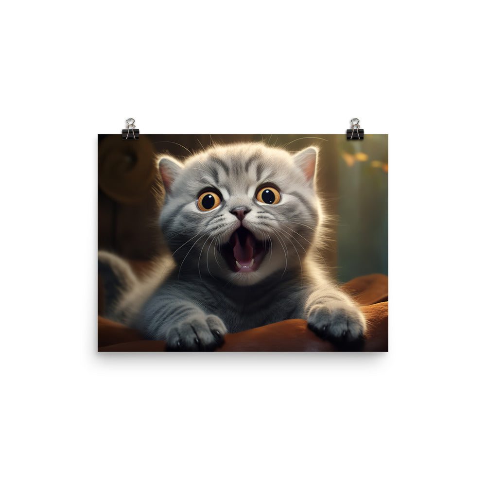 Scottish Fold Photo paper poster - PosterfyAI.com