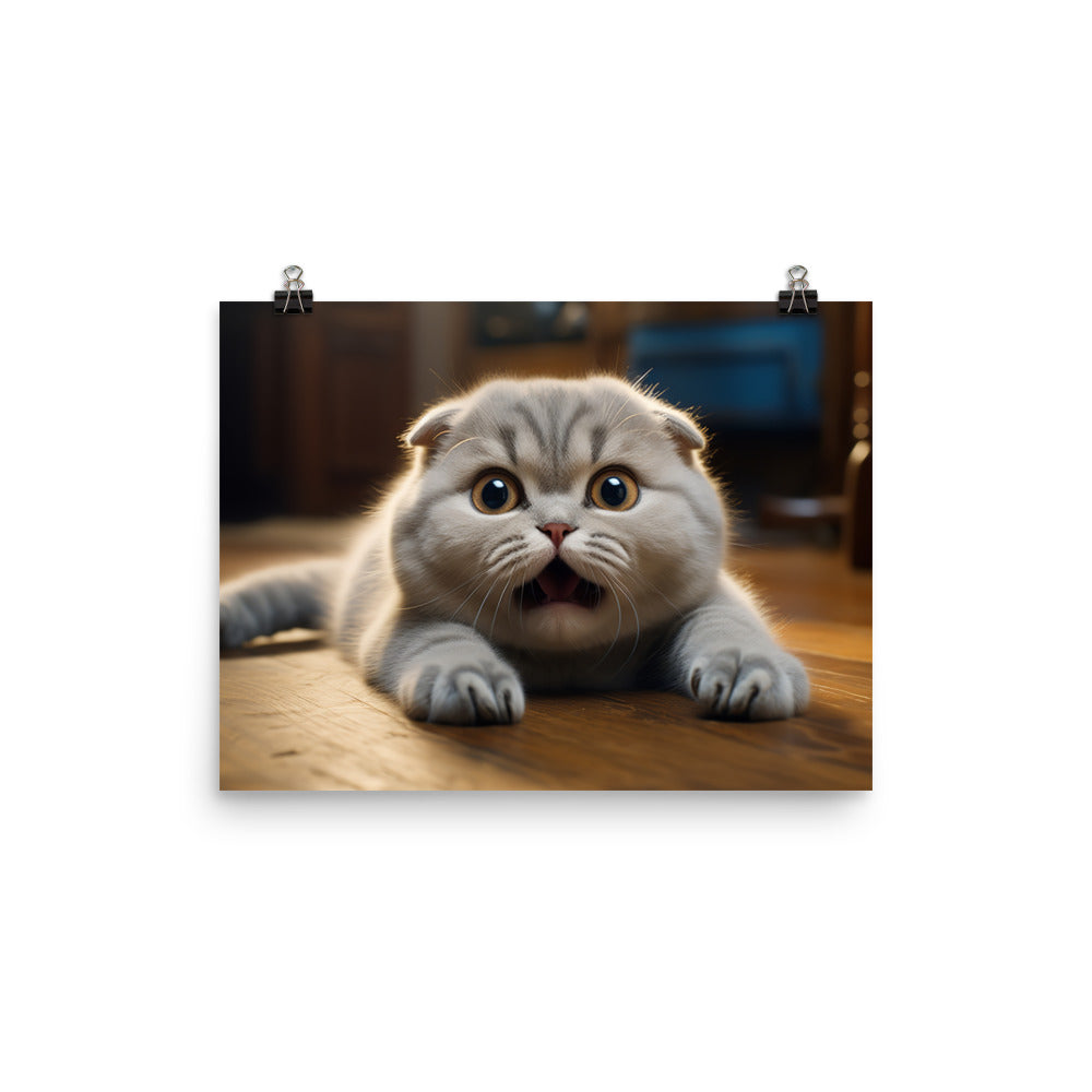 Scottish Fold photo paper poster - PosterfyAI.com