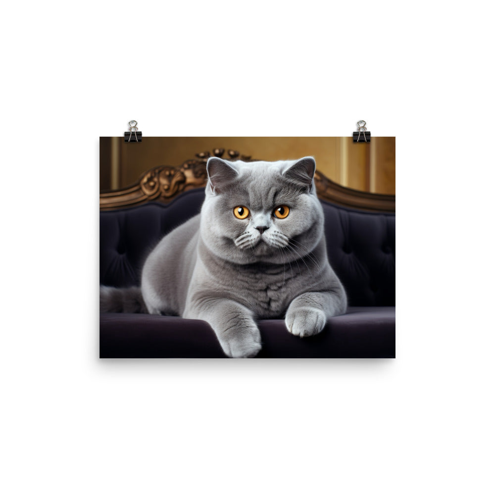 British Shorthair Photo paper poster - PosterfyAI.com