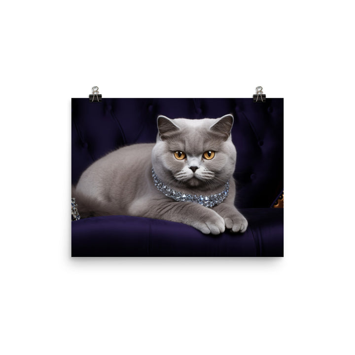 British Shorthair Photo paper poster - PosterfyAI.com