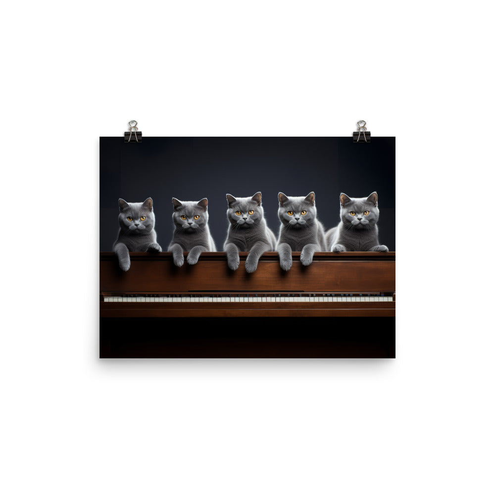 British Shorthair Photo paper poster - PosterfyAI.com