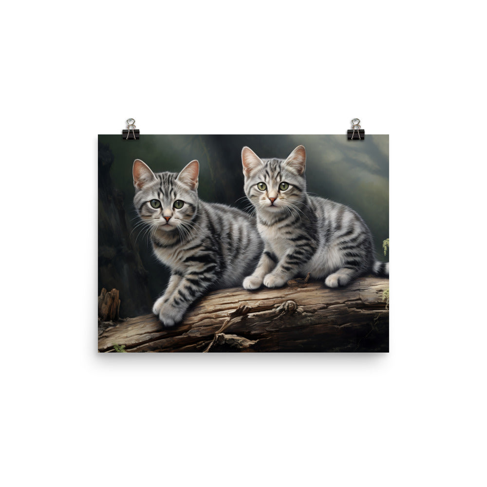 American Shorthair Photo paper poster - PosterfyAI.com