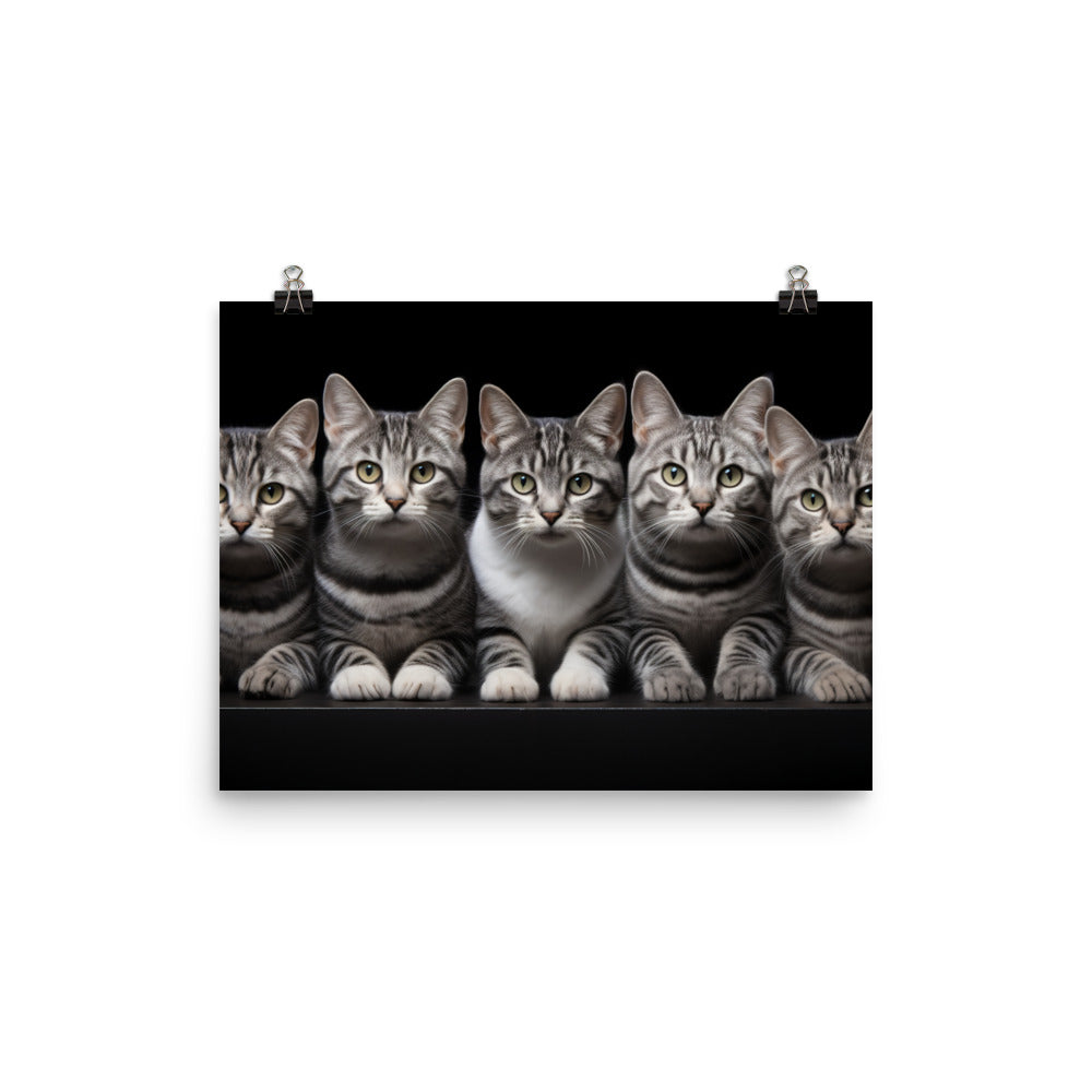 American Shorthair Photo paper poster - PosterfyAI.com