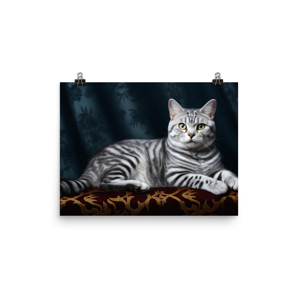 American Shorthair Photo paper poster - PosterfyAI.com