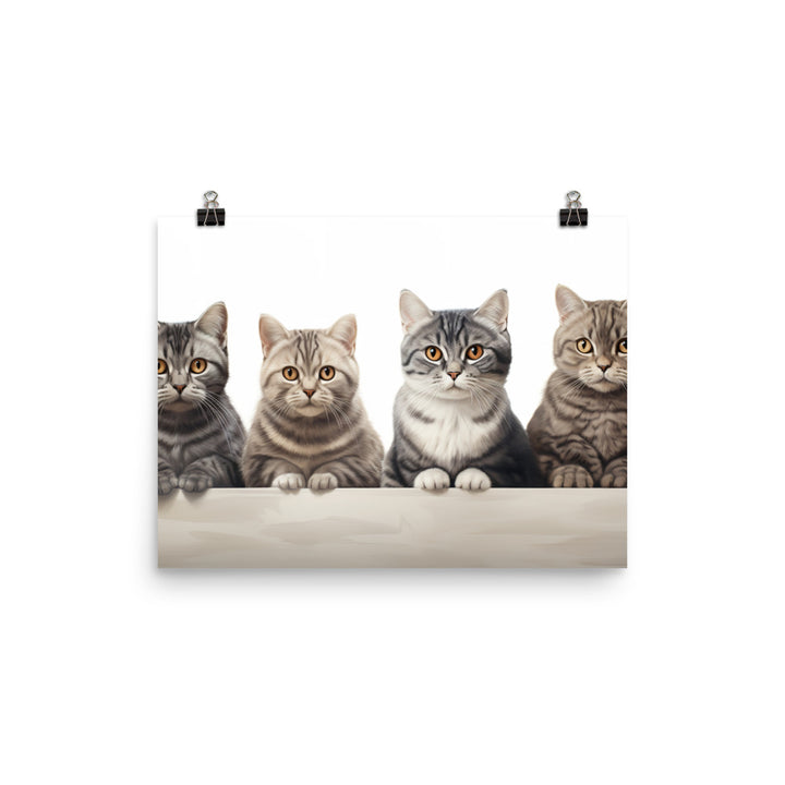 American Shorthair Photo paper poster - PosterfyAI.com