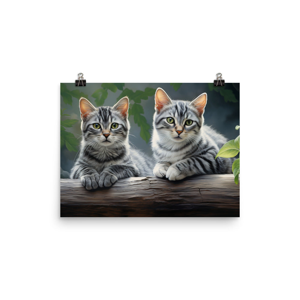 American Shorthair Photo paper poster - PosterfyAI.com