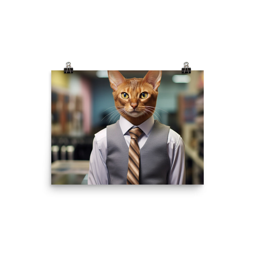 Abyssinian Sales Consultant Photo paper poster - PosterfyAI.com