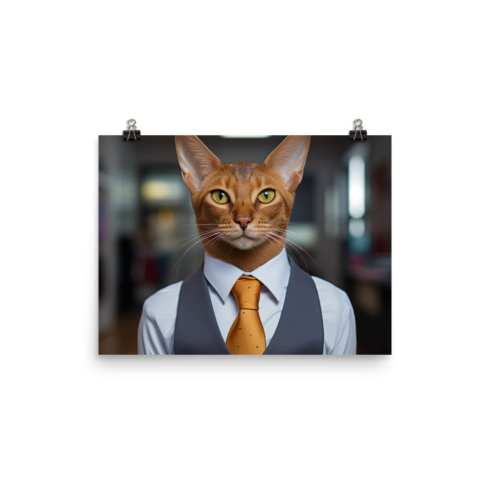 Abyssinian Sales Consultant Photo paper poster - PosterfyAI.com