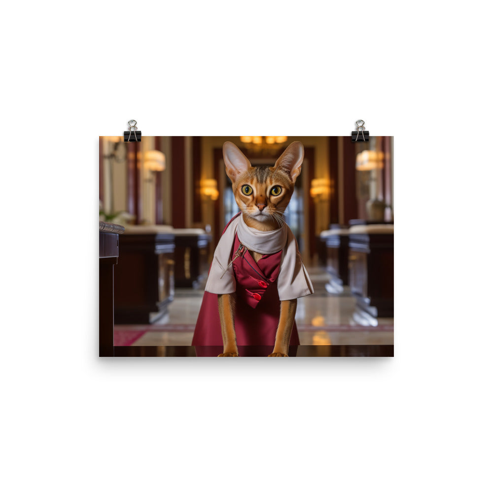 Abyssinian Hotel Staff Photo paper poster - PosterfyAI.com