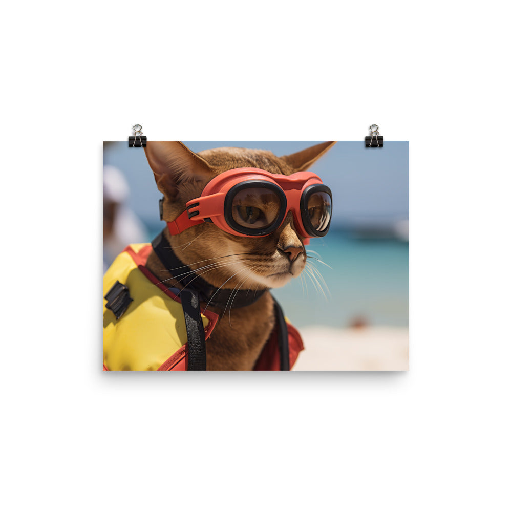 Abyssinian Lifeguard Photo paper poster - PosterfyAI.com