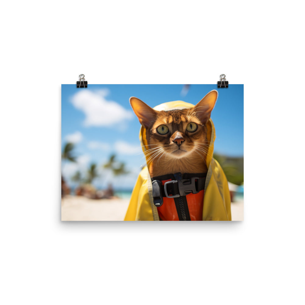 Abyssinian Lifeguard Photo paper poster - PosterfyAI.com