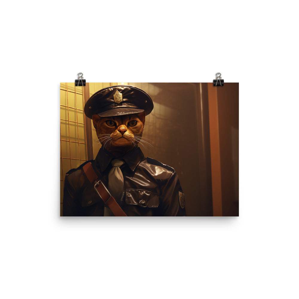 Abyssinian Prison Officer Photo paper poster - PosterfyAI.com