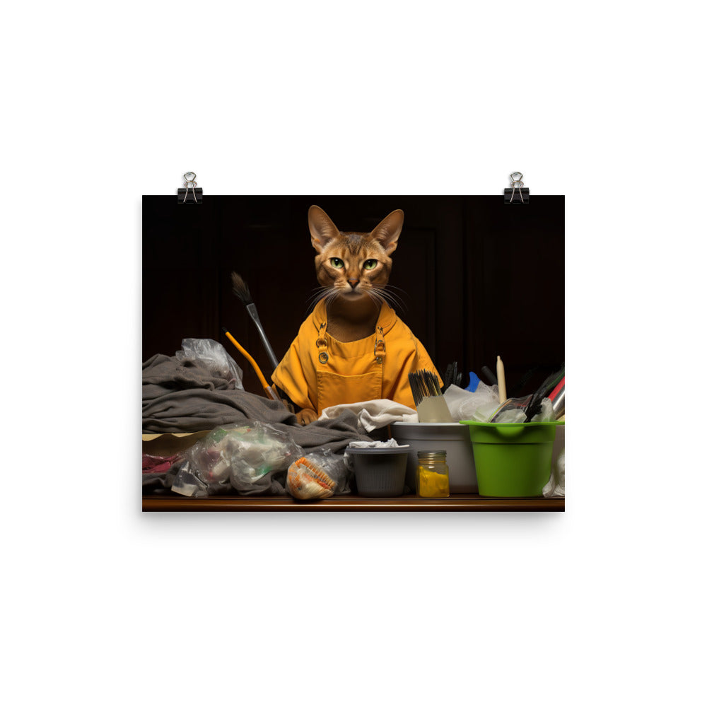 Abyssinian Janitor Photo paper poster - PosterfyAI.com