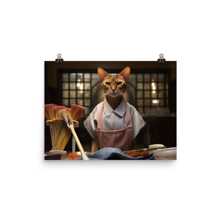 Abyssinian Janitor Photo paper poster - PosterfyAI.com