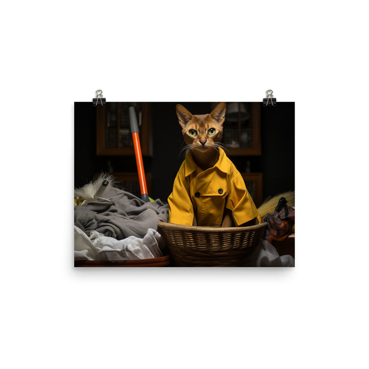 Abyssinian Janitor Photo paper poster - PosterfyAI.com