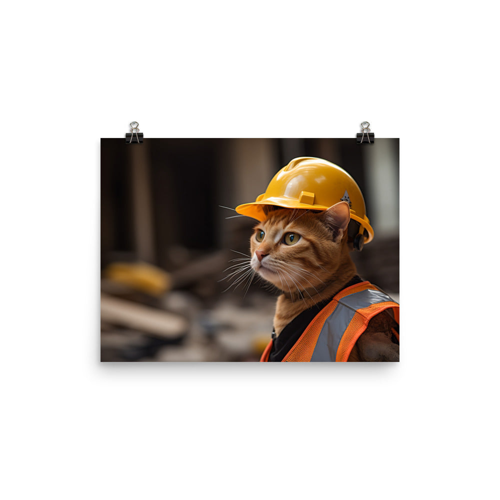 Abyssinian Contractor Photo paper poster - PosterfyAI.com