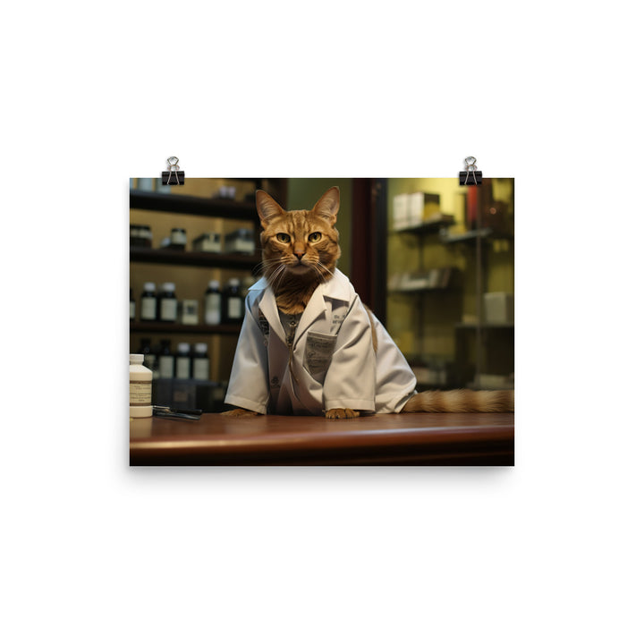 Abyssinian Pharmacist Photo paper poster - PosterfyAI.com